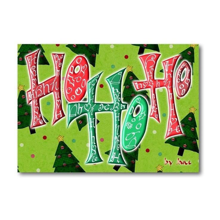 Ho Ho Ho Weihnachtskarte