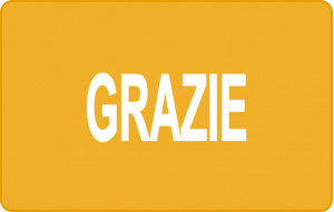
			                        			Grazie