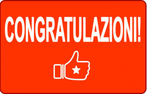 
			                        			Congratulazioni